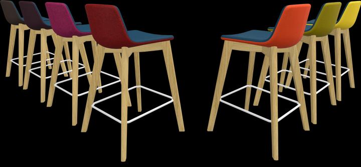 Actual product image Narbutas Twist & Sit Bar Stool