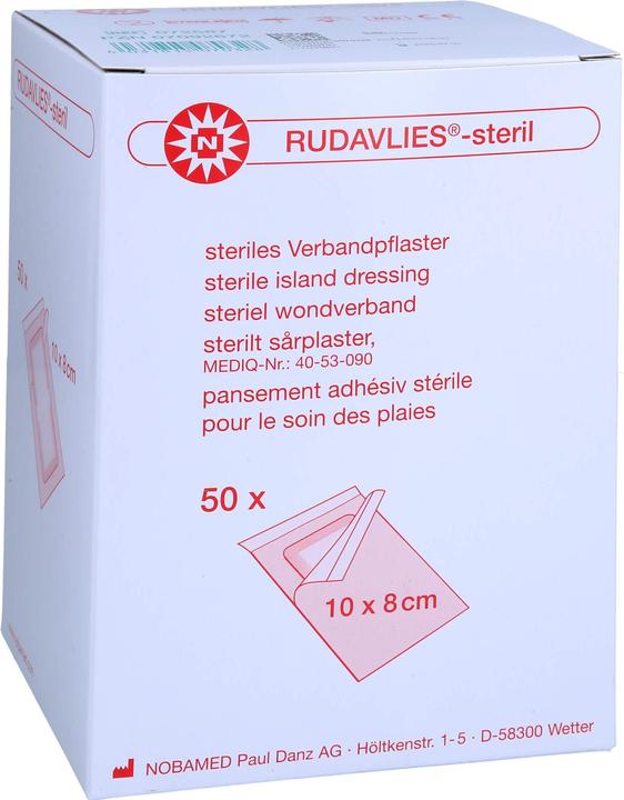 Produktbild Nobamed RUDAVLIES STERIL 10CMX8CM VERBANDPFLASTER, 50 St PFL (50 x)