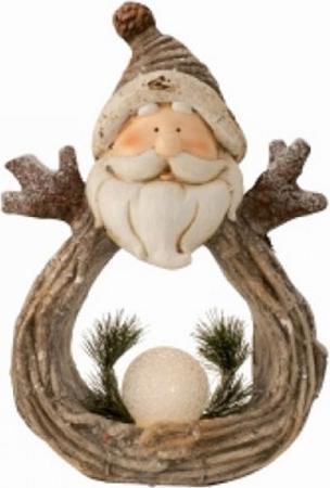 Image du produit Bekos Grand Père Noël avec paillettes et boule LED
