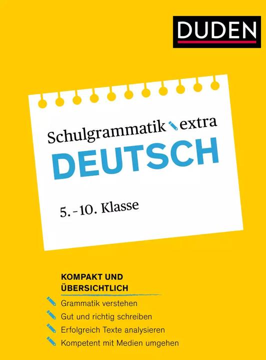 Produktbild Duden Schulgrammatik extra – Deutsch (Deutsch, Monika Bornemann, 2022)