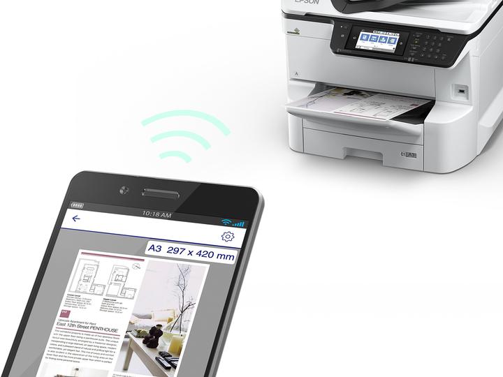 Actual product image Epson WorkForce Pro WF-C8690D3TWFC - Multifunction printer - color - inkjet - A3 (Thermal printing, Colour)