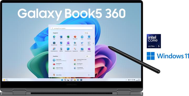 Produktbild Samsung Galaxy Book5 360 (15.60", Intel Core Ultra 5 228V, 32 GB, 512 GB, DE)