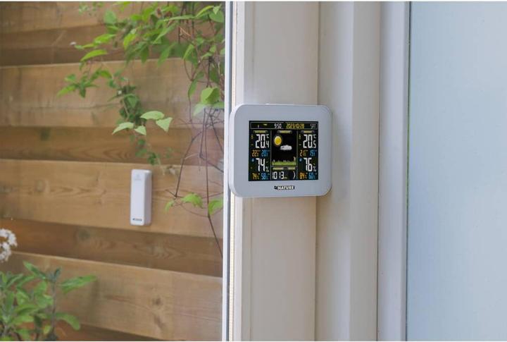 Actual product image Nature Weather Station Digital H 12.5x17.5x2.5 cm White Barometer Hygrometer