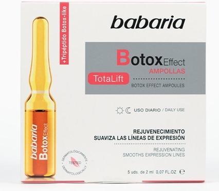 Babaria Botox Effect Total Lift Ampoules with Botox-Like Tripeptide and Mills 5 x 2ml - Pack of 5 (2 ml)