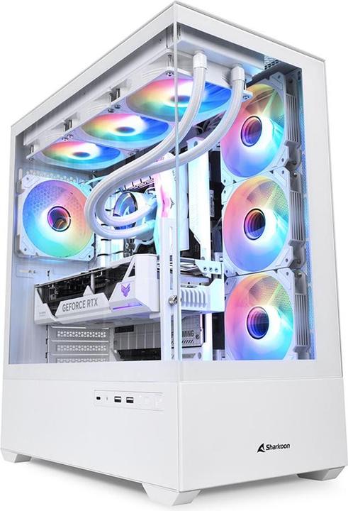 Sharkoon AK6 RGB White ATX (white) (ATX, mATX, Mini-ATX)
