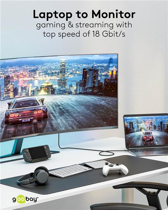 Immagine prodotto Goobay HDMI – USB C (1 m, HDMI, USB tipo C)