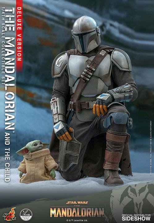 Actual product image Hot Toys Star Wars - The Mandalorian "The Mandalorian & The Child" Deluxe 1/4 Action Figures