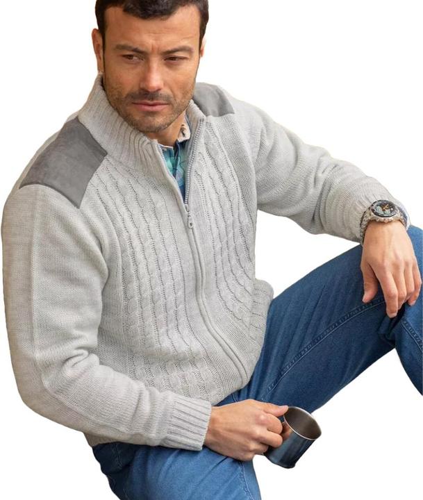 Actual product image Atlas For Men Mens Cable Knit Jacket (XXL)