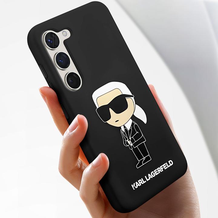 Actual product image Karl Lagerfeld Galaxy S23 hardcase Silicone Ikonik S911 (Samsung Galaxy S23)