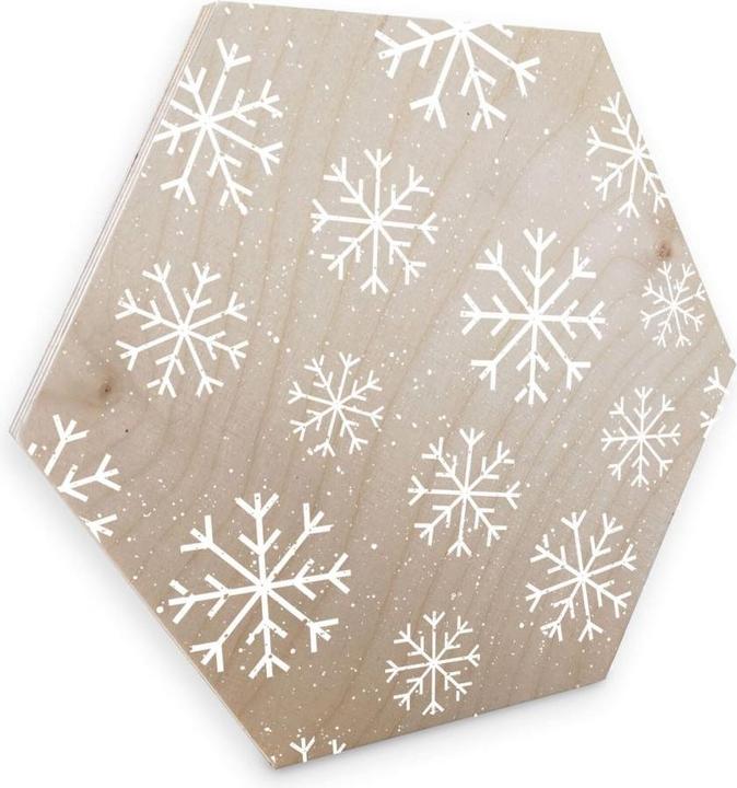 Image du produit Trenddeko Flocons de neige Cristaux de glace Blanc (35 x 30 cm)