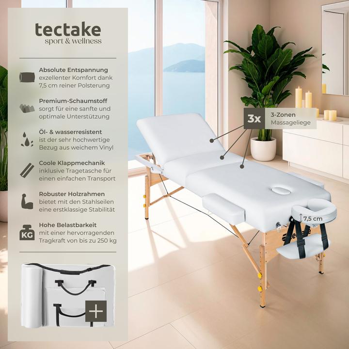 Immagine prodotto tectake 3 Zonen Massageliege