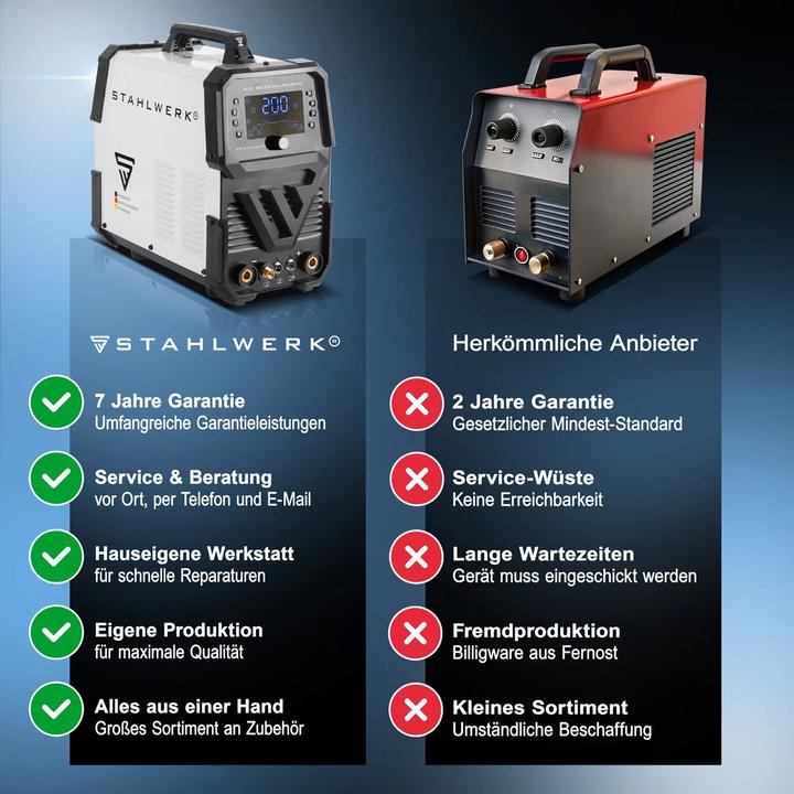 Immagine prodotto Stahlwerk Saldatrice a gas schermante AC/DC TIG 200 Pulse Pro Digital Completamente attrezzata