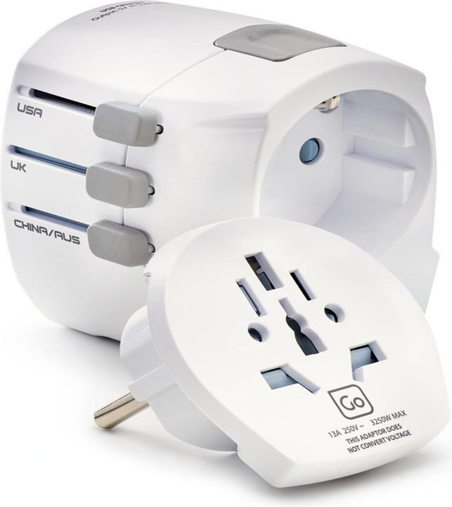 Produktbild Go Travel Worldwide Adaptor + USB Earthed