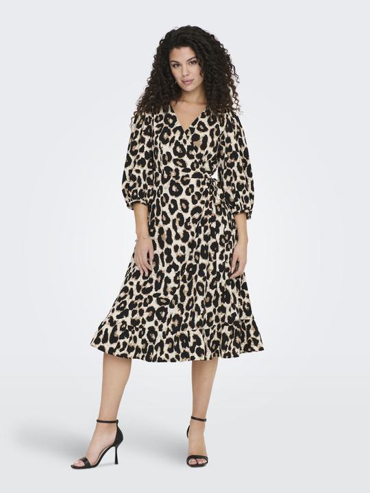 Produktbild Only 3/4-Ärmeliges Wickel- Midikleid (S)