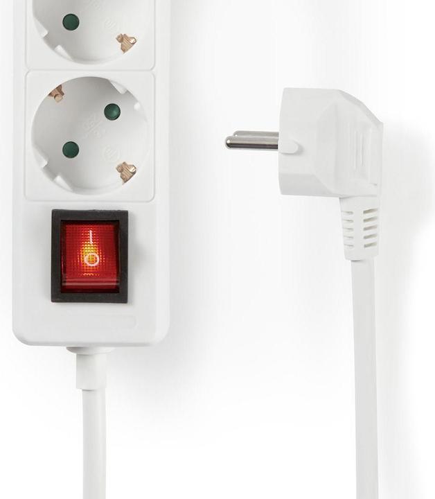 Actual product image Nedis Power strip with protection and mains switch (3 x, CEE 7/7, 1.50 m)