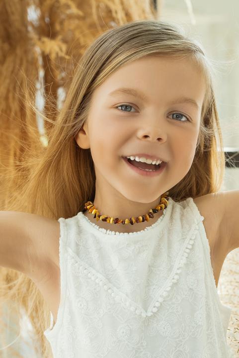 Image du produit Amberos Collier d'ambre naturel style pépites