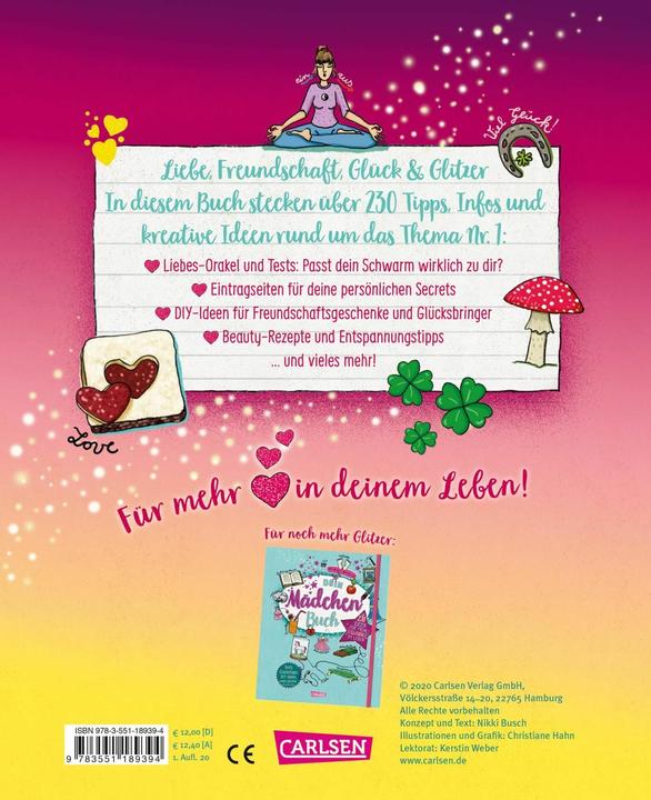 Immagine prodotto Dein Mädchen-Buch: Lovebook (Tedesco, Nikki Bush, Christiane Hahn, 2020)