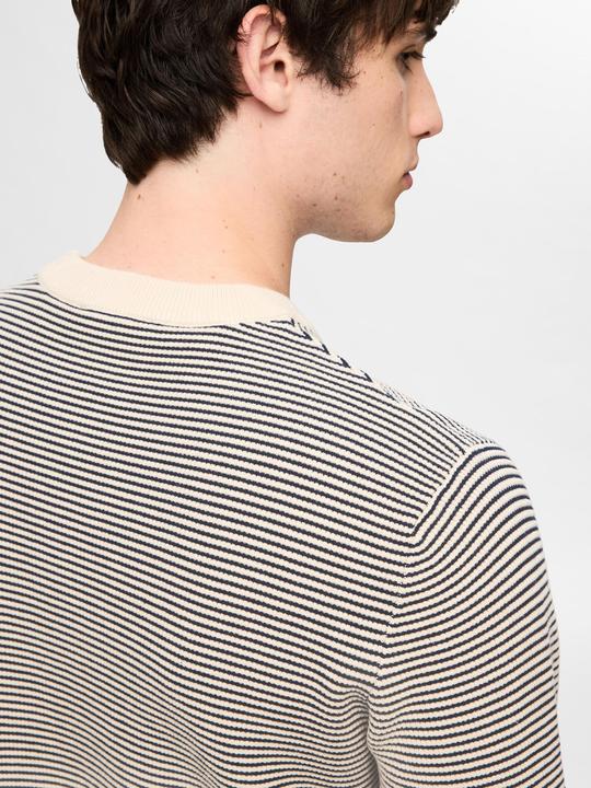 Image du produit Selected Homme Pull-over en maille rayé à col rond (XXL)
