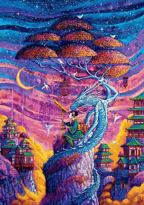 Actual product image Cenega Puzzle Good Loot Imagination Puzzle: Roch Urbaniak Sakura i Ryu 1000 elementów (1000 pieces)
