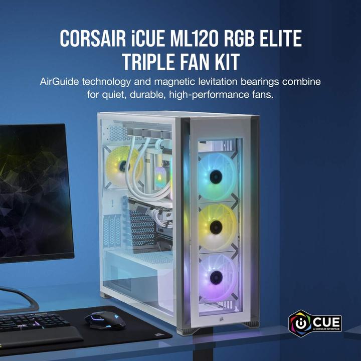 Image du produit Corsair ML120 RGB ELITE (120 mm, 3 x)