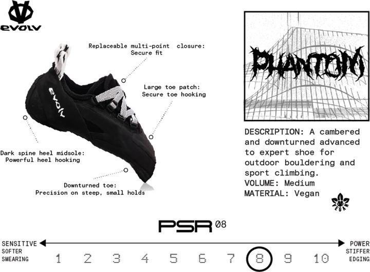 Immagine prodotto Evolv Scarpe da arrampicata Phantom (46.5)