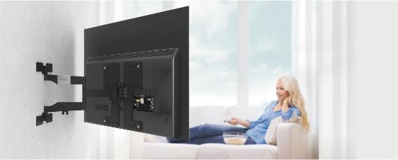 Immagine prodotto Hama Supporto a parete per TV, OLED, piatto, girevole, estensibile, 229cm (90") fino a 50kg (Muro, 90", 50 kg)