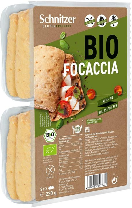 Produktbild Schnitzer Bio Focaccia (260 g)