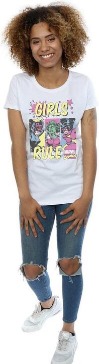 Actual product image Womens/Ladies Girls Rule Cotton Boyfriend T-Shirt (3XL)