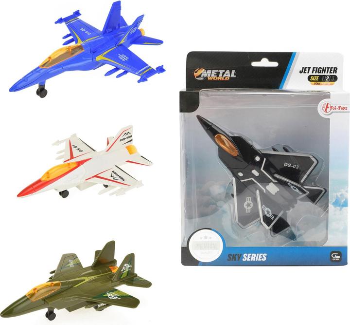 Immagine prodotto Toi-Toys Aereo da combattimento retrattile in metallo