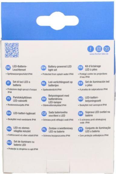 Energie-Label Fischer Fahrradbeleuchtung Set