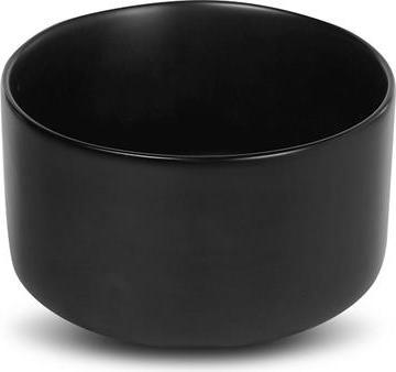 Immagine prodotto Lavabo in ceramica senza foro per rubinetto e troppopieno - 22x22x13 cm - nero opaco