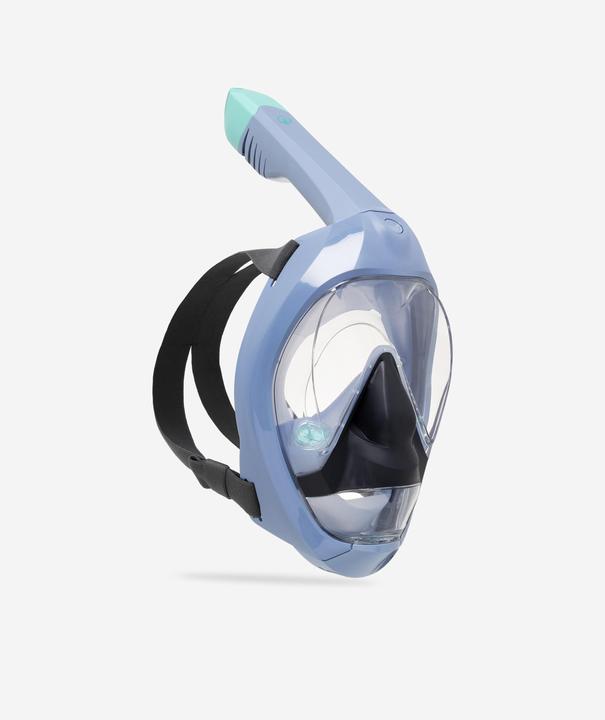 Actual product image Subea Schnorchelmaske Easybreath Damen/Herren Tauchmaske 900 blaugrau