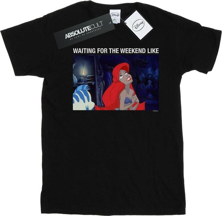 Immagine prodotto Disney The Little Mermaid Waiting For The Weekend Maglietta Uomo (L)