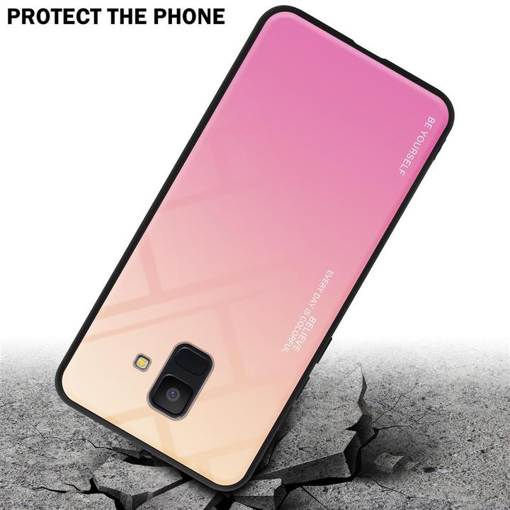 Produktbild Cadorabo TPU 2 Farben Glas Cover (Samsung Galaxy J6 (2018))
