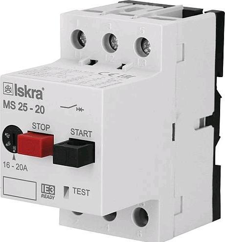 Actual product image Iskra IE3 motor protection switch compliant MS25 20