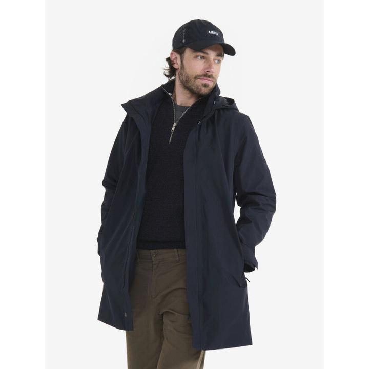 Aigle Parka Longue Gore-Tex 2 Couches Capuche Retractable - Parka - Herren (L)