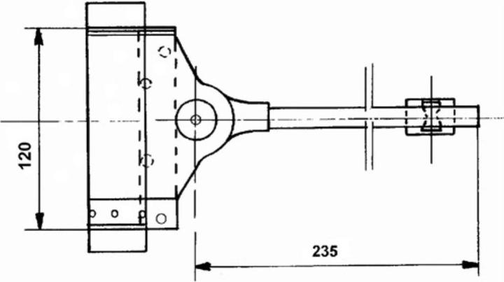 Image du produit Deni Ferme-porte à ressort pour portes lourdes 60 kg électro-zingué