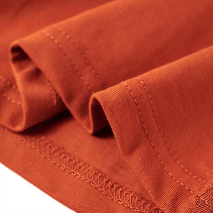 Actual product image VidaXL Children's long-sleeved shirt rust brown 92,Material: 100 (92)