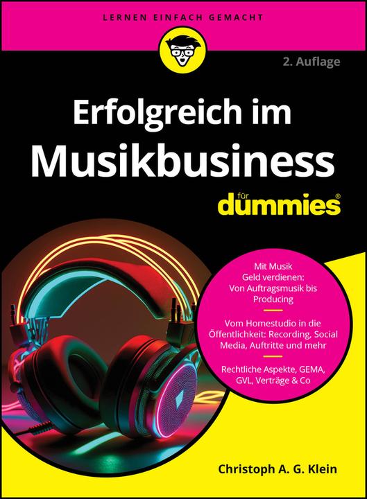 Actual product image Erfolgreich im Musikbusiness für Dummies (German, Christoph A. G. Klein, 2024)