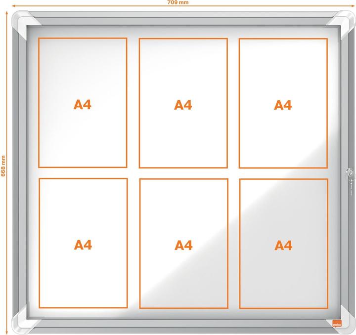 Actual product image Nobo Showcase 6xA4