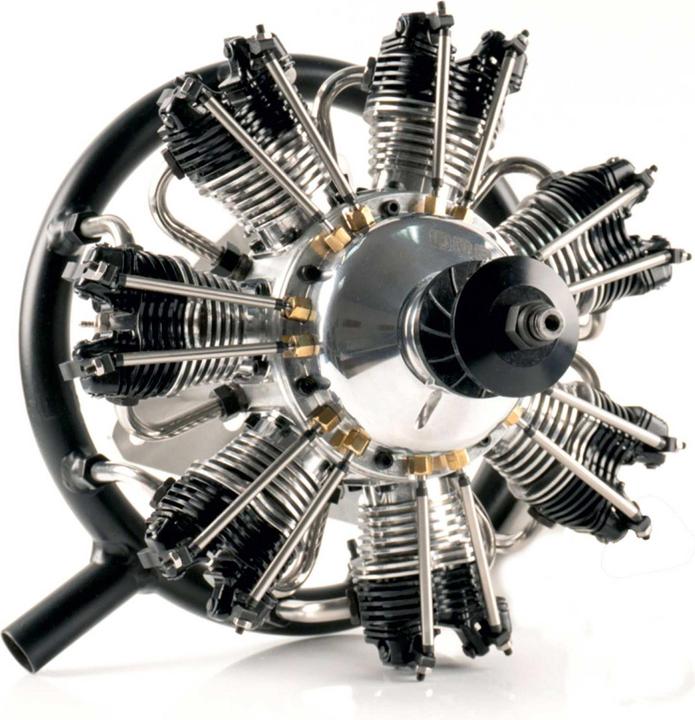 Actual product image UMS 7 cylinder radial engine 77CC
