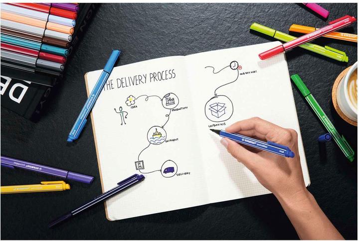 Actual product image STABILO pointMax felt tip pen (15 colours, 8 x)