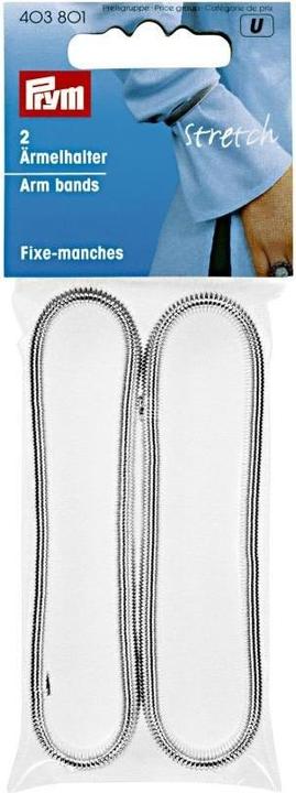 Prym Ärmelhalter stretch silber metall