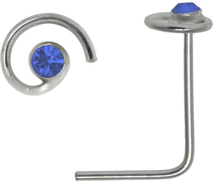 Bijouteria Nasenpiercing (Kristall, Silber 925)
