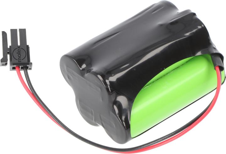 Actual product image XCell Emergency light battery NiMH 4.8V 1100mAh F2+2 Mignon AA with 150mm cable & plug replaces Inotec (1 pcs., Device specific, 1100 mAh, Battery + charger)