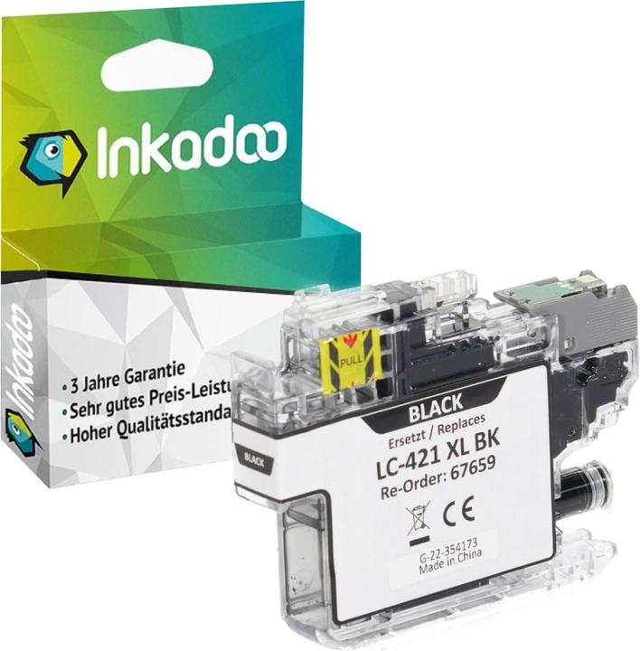 Produktbild Inkadoo Kompatibel zu Brother LC-421 XL (BK)