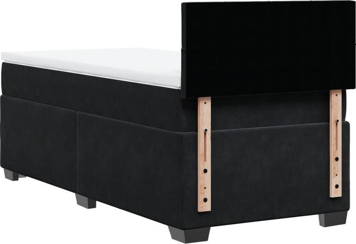 Image du produit VidaXL Bo x lit de saut avec matelas 90 x 190 cm velours (90 x 190 cm, 90 x 190 cm)