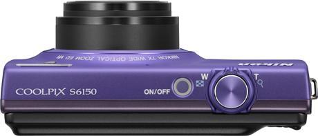 Actual product image Nikon Coolpix S6150, 16MP, 7x Zoom, HD, Touch LCD, Purple (1/2,3'')
