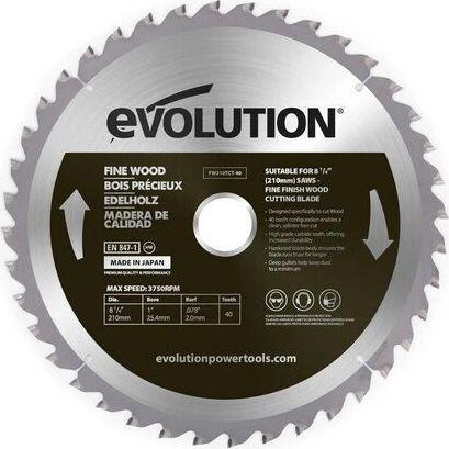 Produktbild Evolution Widia saw for cutting wood Small wood 210 mm