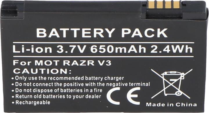 Produktbild AccuCell Akku Motorola V3 Razr, PEBL, SNN5696